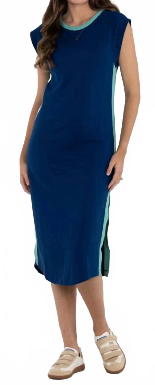 NEW EMILY MCCARTHY channing dress in navy